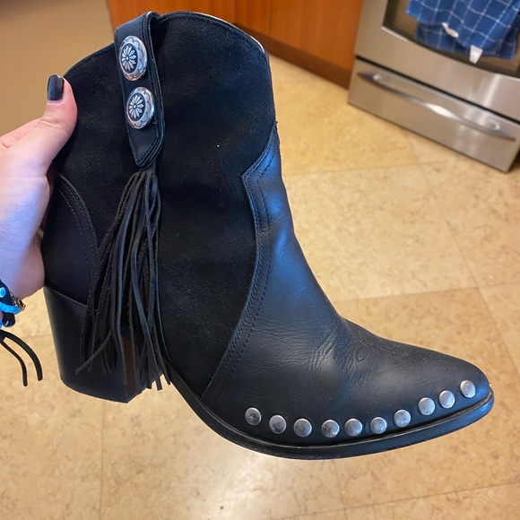 Mexican Leather + Suede Ankle boots! Bought in San Miguel de Allende - Picture 1 of 4